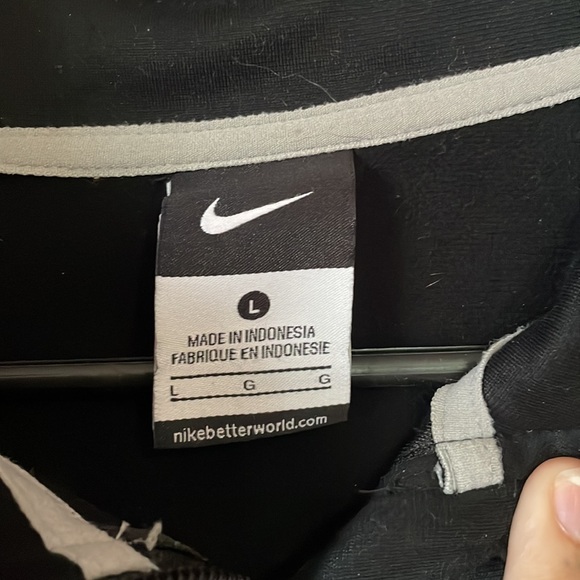 Nike Mizzou Black Collared 1/4 Zip Sweater / Size Large - Picture 3 of 5